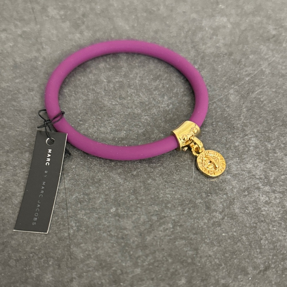 Marc Jacobs Violet Bracelet with Gold Medallion